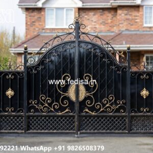 Swing Gate Design, Loha Gate Grill Stainless Steel Main Gates