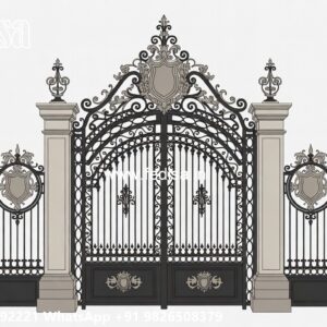 Concrete Gate Design, Loha Grill Gate Stainless Steel Main Gates