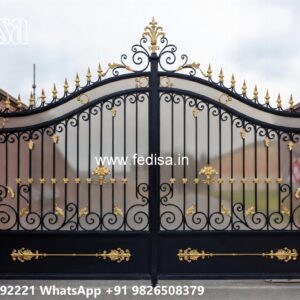 19 Feet Gate Design, Compound Wall Gate Design Stainless Steel Main Gates