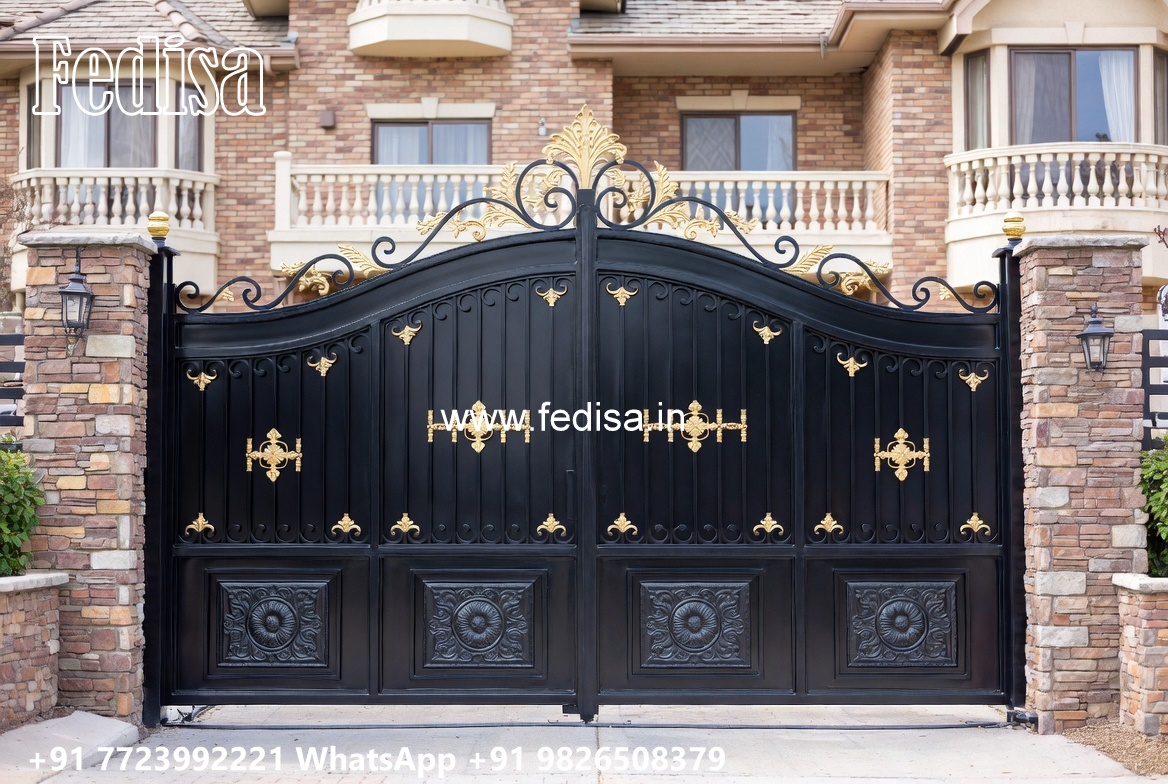 Concrete Gate Design, Parking Gate Design Stainless Steel Main Gates