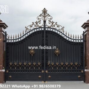 28 Feet Gate Design, Front Gate Grill Design Stainless Steel Main Gates
