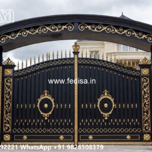 43 Feet Gate Design, Steel Door Gate Design Stainless Steel Main Gates
