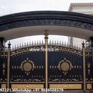 48 Feet Gate Design, Chain Gate Design Stainless Steel Main Gates