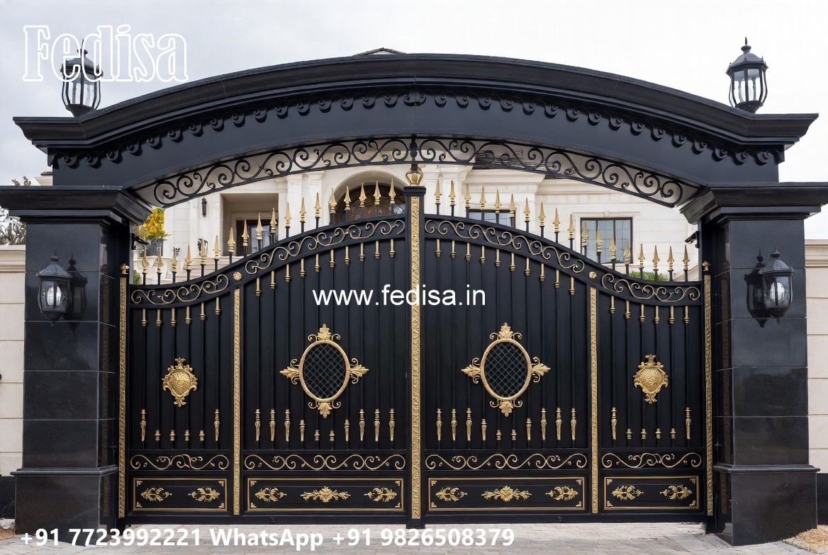 Concrete Gate Design, Inkonjane Designer Gates Stainless Steel Main Gates