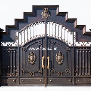 Concrete Gate Design, Closed Gate Design Stainless Steel Main Gates