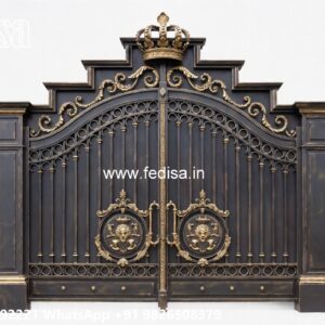 Concrete Gate Design, Boundary Wall Sliding Gate Design Stainless Steel Main Gates