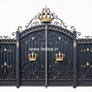 Hpl Sheet Gate Design, Single Gate Design Steel Stainless Steel Main Gates