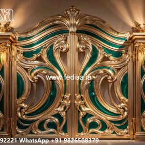 Folding Grill Gate Design, Boundary Gate Ka Design Stainless Steel Main Gates