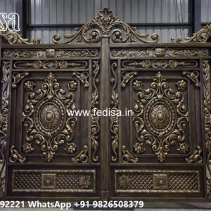 Concrete Gate Design, Gate Pillar Top Design Stainless Steel Main Gates