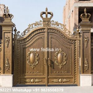 68 Feet Gate Design, Steel Gate Design Simple Stainless Steel Main Gates