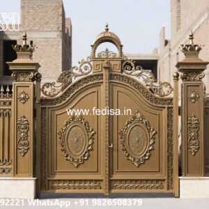 Concrete Gate Design, Steel And Iron Mix Gate Design Stainless Steel Main Gates