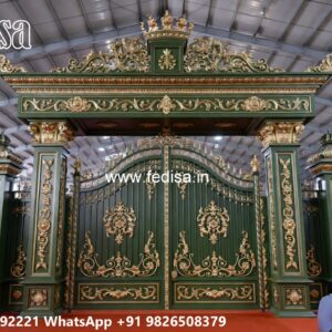 Gate Design For Home Entrance, Gate Design With Wall Stainless Steel Main Gates