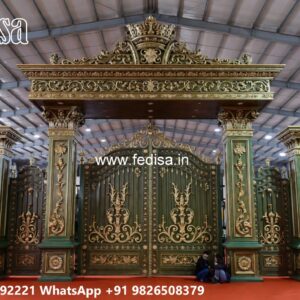 Hpl Sheet Gate Design, Iron Main Gate Colour Stainless Steel Main Gates