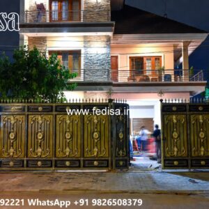 Simple House Gate Design, Modern Wooden Gate Design Stainless Steel Main Gates