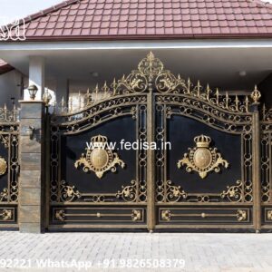 Maharaja Gate Ka Design, Panel Gate Design Stainless Steel Main Gates