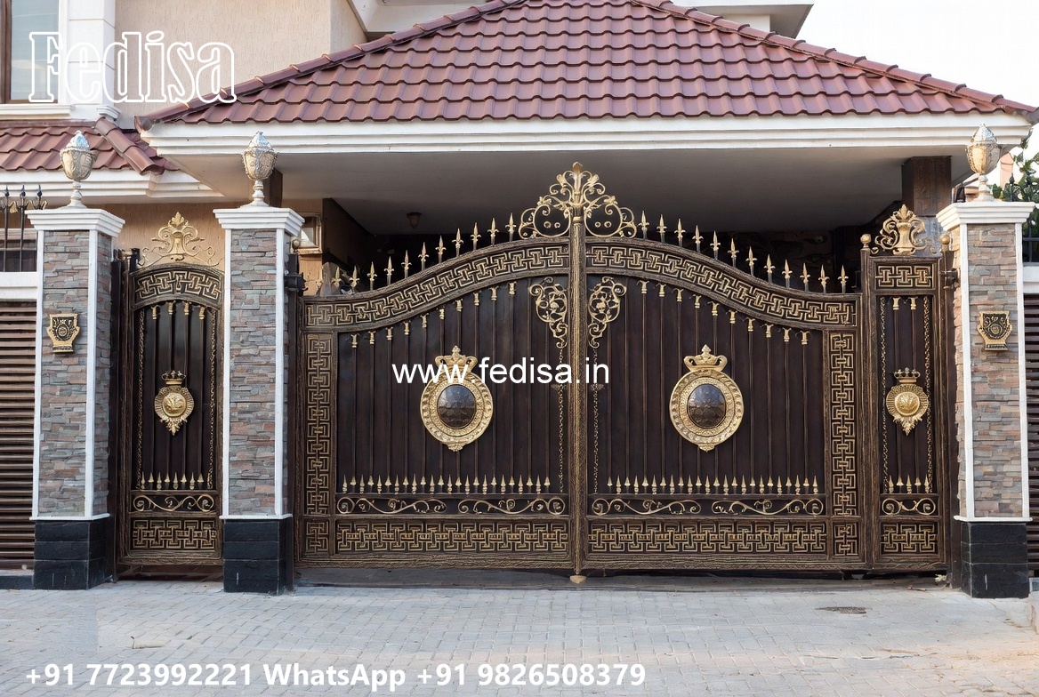 Unique Gate Design, Safety Grill Design For Boundary Wall Stainless Steel Main Gates
