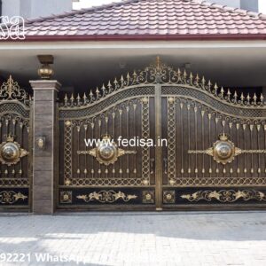 Folding Grill Gate Design, Solid Gate Design Stainless Steel Main Gates