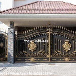 Concrete Gate Design, Grill Compound Wall Stainless Steel Main Gates