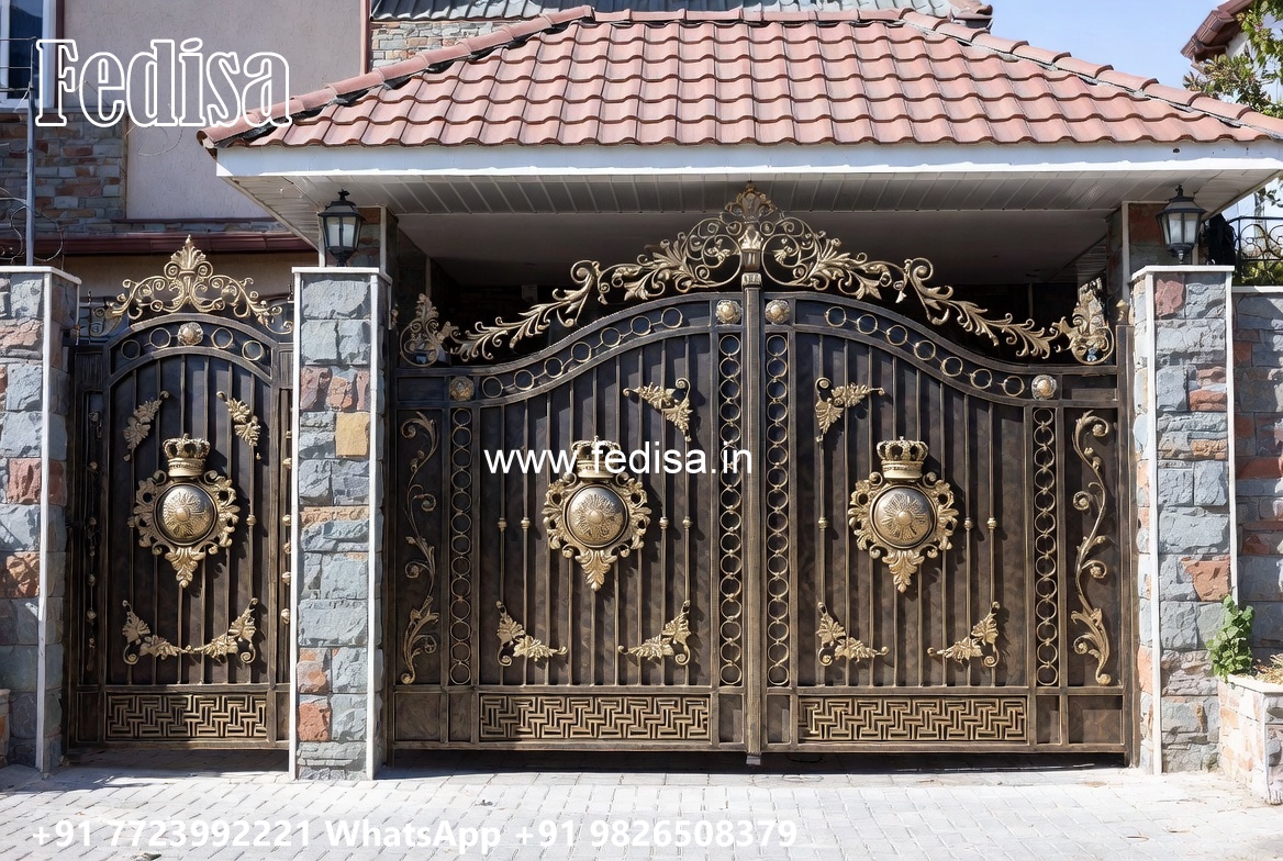 Gate Design For Home Entrance, Ss Collapsible Gate Stainless Steel Main Gates