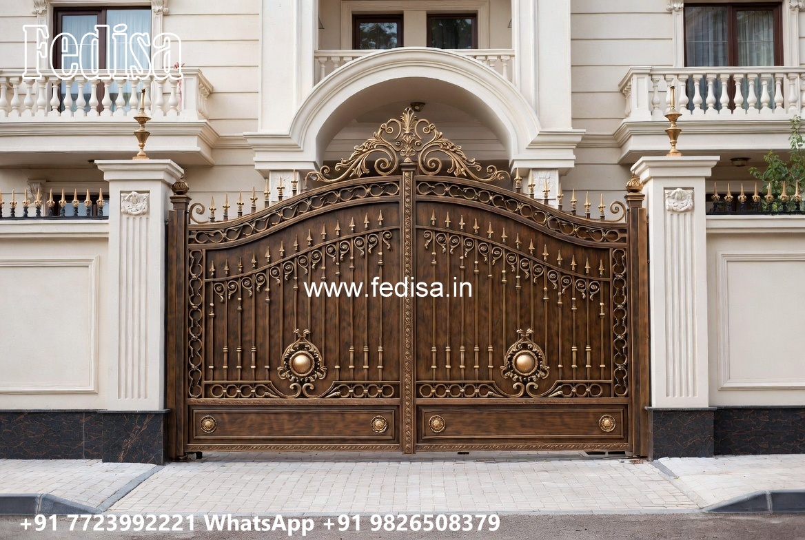 Concrete Gate Design, Three Fold Gate Design Stainless Steel Main Gates