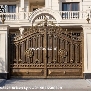 Concrete Gate Design, Iron Arch Gate Design Stainless Steel Main Gates