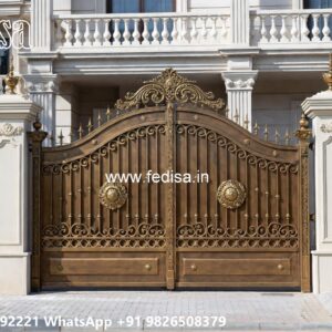 87 Feet Gate Design, Steel Gate Double Door Design Stainless Steel Main Gates