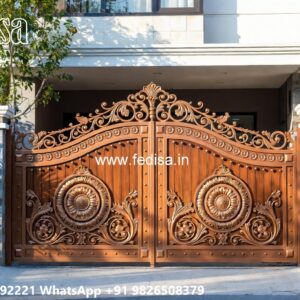 Simple House Gate Design, Folding Sliding Gate Design Stainless Steel Main Gates