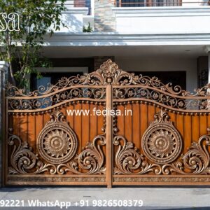 Gate Design For Home Entrance, Arched Wooden Gate Designs Stainless Steel Main Gates