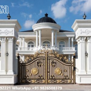 Folding Grill Gate Design, Main Gate Design 10 Feet Stainless Steel Main Gates