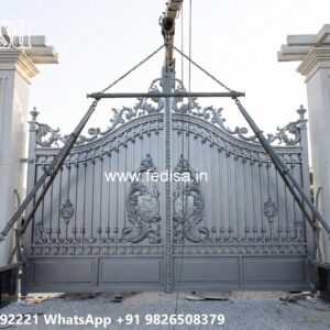 Unique Gate Design, Grill Gate Design Simple Stainless Steel Main Gates