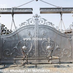 103 Feet Gate Design, Gate Compound Design Stainless Steel Main Gates