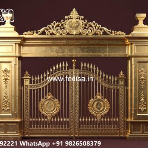 Gate Design For Home Entrance, Main Gate With Mini Gate Stainless Steel Main Gates