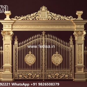 Folding Grill Gate Design, Angle Bar Fence And Gate Design Stainless Steel Main Gates