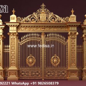 Simple House Gate Design, Compound Main Gate Design Stainless Steel Main Gates