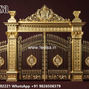 Maharaja Gate Ka Design, Double Sliding Gate Design Stainless Steel Main Gates
