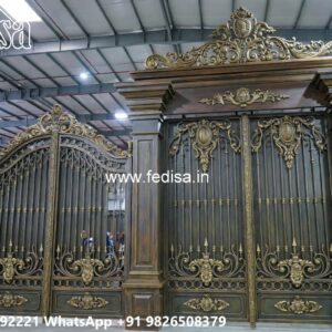 Folding Grill Gate Design, Gate Design 6 Feet Stainless Steel Main Gates