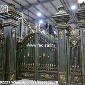 Concrete Gate Design, Fancy Sliding Gate Stainless Steel Main Gates