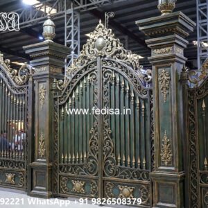 Maharaja Gate Ka Design, Kothi Main Gate Design Stainless Steel Main Gates