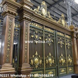 Concrete Gate Design, Wide Gate Design Stainless Steel Main Gates