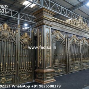 123 Feet Gate Design, Gol Gate Design Stainless Steel Main Gates