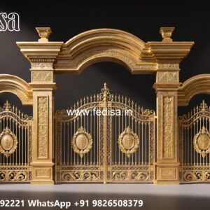 Unique Gate Design, Rod Iron Fence Designs Stainless Steel Main Gates