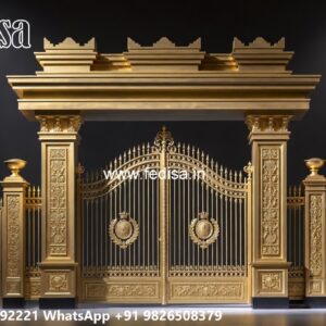 Maharaja Gate Ka Design, Square Bar Steel Gate Design Stainless Steel Main Gates