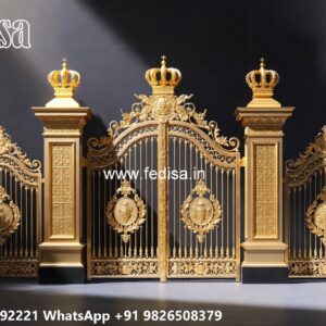 Concrete Gate Design, Simple Design Gate Grill Stainless Steel Main Gates