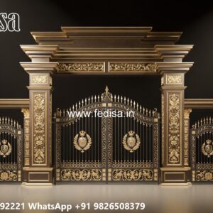 Concrete Gate Design, Front Gate Iron Design Stainless Steel Main Gates