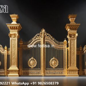 Folding Grill Gate Design, Compound Wall With Grill Design Stainless Steel Main Gates