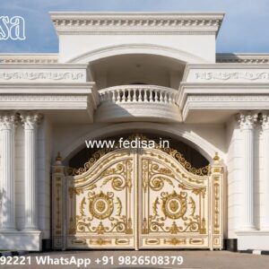 Hpl Sheet Gate Design, Main Gate Design Full Cover Stainless Steel Main Gates