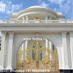 Folding Grill Gate Design, Angular Gate Design Stainless Steel Main Gates