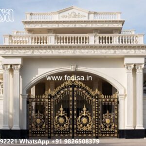 Folding Grill Gate Design, Contemporary Side Gates Stainless Steel Main Gates