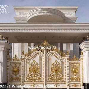 Simple House Gate Design, Compound Wall Door Design Stainless Steel Main Gates