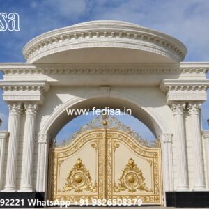 137 Feet Gate Design, Fencing Door Design Stainless Steel Main Gates